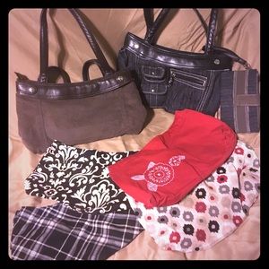 6 bags! Thirty one skirt purses covers, wallet